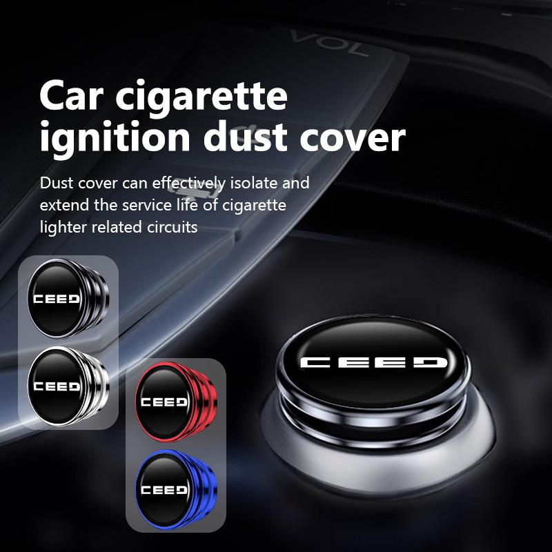 Universal Car Cigarette Lighter Dust Proof Cover Cap Accessories For KIA Ceed ED 2006 2007 2008 2009 2010 2011 2012 ahs256