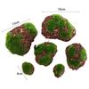 For Vase Glass Cylinder DIY Artificial Plant Moss Micro Landscap Fake Stone Rock Foam Moss Stone