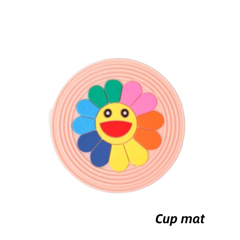 1pcs Cartoon Adiabatic Silicon Heat Insulated Mat Drink Coffee Cup Coasters Pad