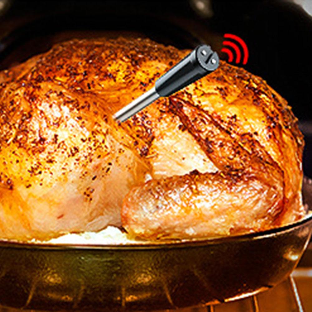 Wireless Digital Food Thermometer Ultra-Thin Probe Digital Meat Thermometer Cooking Thermometer for BBQ Oven Grill & Smoker