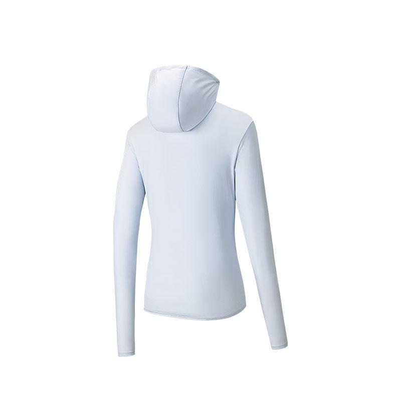 Anta Training Series Simple Solid Color Hooded Zipper Long Sleeve Lightweight Breathable Quick-Dry UV Protection Sun Protection Jacket 162527707-4