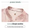 2026 Summer Women's Stand-up Collar Seven-Sleeve Chinese Style Top for Middle-Aged & Elderly