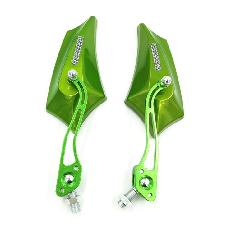 

2x Motorcycle Modified Handlebar End Mirrors Rear View Mirror for Y-amaha зелений