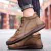 38-48 Men's High-top Large Size Casual Shoes Fashion Retro Casual Leather Boots