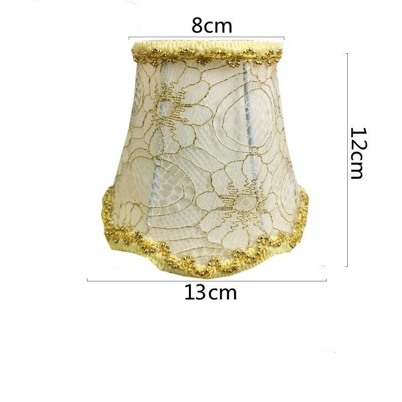 European Style Chandelier Lamp Shade Modern Clip On Droplight Wall Lamp Simple Chandelier Clip Fabric Drum Lamp Shade DIY Decor