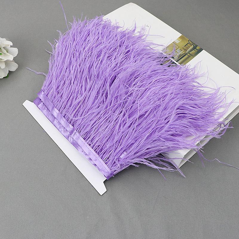 Ostrich Feather Lace Cloth Bandwidth 10-15Cm Stage Performance Clothing Decoration Accessories Lace Feather Ribbon