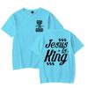 Gift for Christian Tshirt Unisex Women Jesus Is King Graphic Tee Crew Neck Fashion Summer Tops Jesus Religious Faith Based TShirt