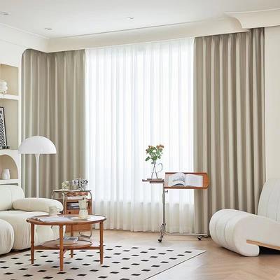 Cotton And Linen Thickened Full Blackout, Heat Insulation And Sun Protection Curtains, Household Nordic Style, Living Room, Bedroom, Balcony Cover
