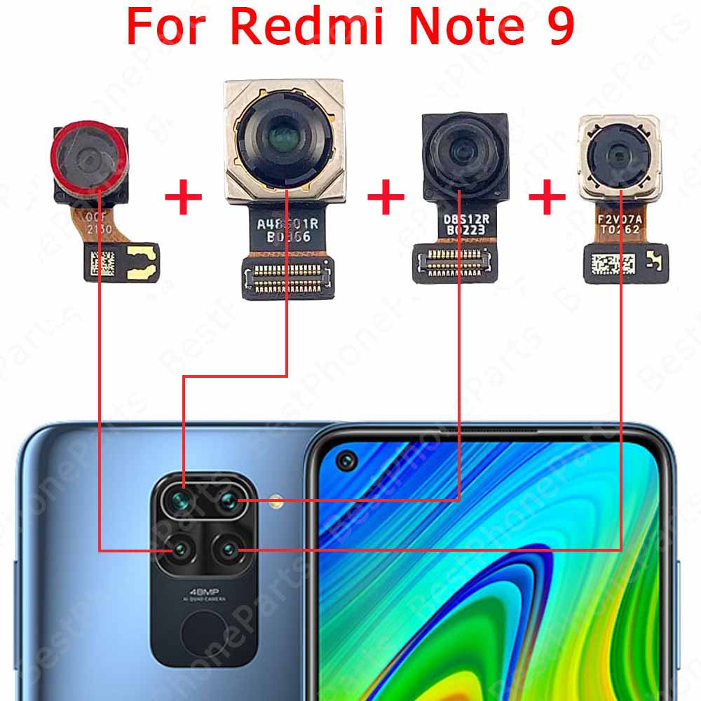 Rear Back Camera For Xiaomi Redmi Note 9 9S Note9 Note9S Camera Module Backside View Replacement Spare Parts Replacement 1