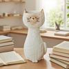 Cute Pet Shaped Flower Vase, Decorative Small Cat/Dog Resin Vase for Living Room, Bookshelf, Dining Table, Kitchen Decor