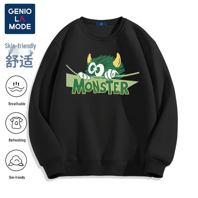 

GENIOLAMODE Мужской свитшот свободного кроя с круглым вырезом 3XL