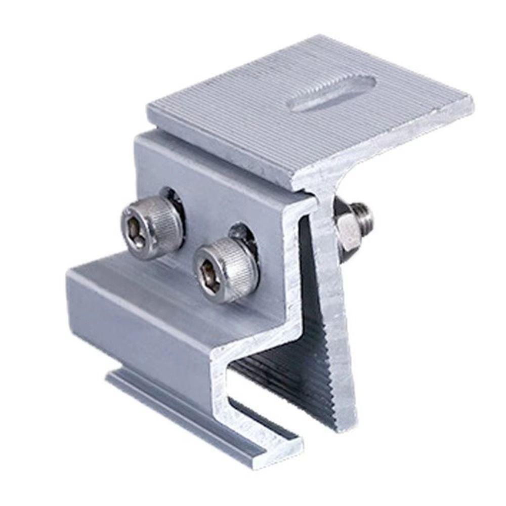 1Pcs Aluminum Alloy Standing Seam Clamp Photovoltaic Fixing Clip for Metal Roof House RV Boat