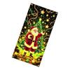 Glowing In Dark Christmas Door Curtain Fluorescent Fabric Decoration For Holiday Homes Party Window Display