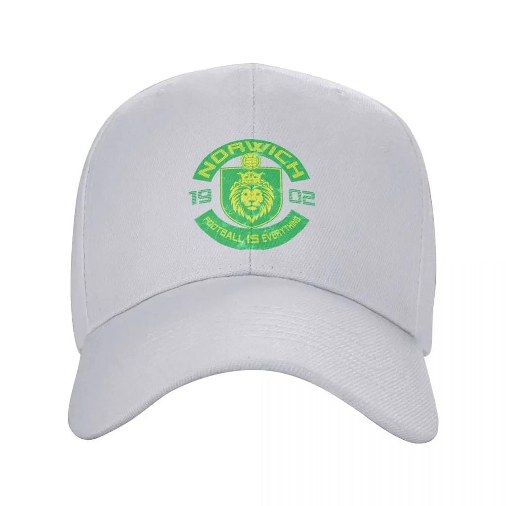Il Calcio è Tutto Città di Norwich Squadra Cappellino da Baseball Retro Cappello a Cavallo cappellini di lusso Unisex Vintage Tennis Donna