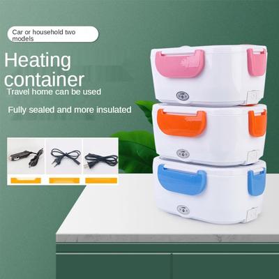 Fiambrera eléctrica 2 en 1 de acero inoxidable, 110 V/220 V, para coche, oficina, escuela, calentador de alimentos, juego de fiambrera
