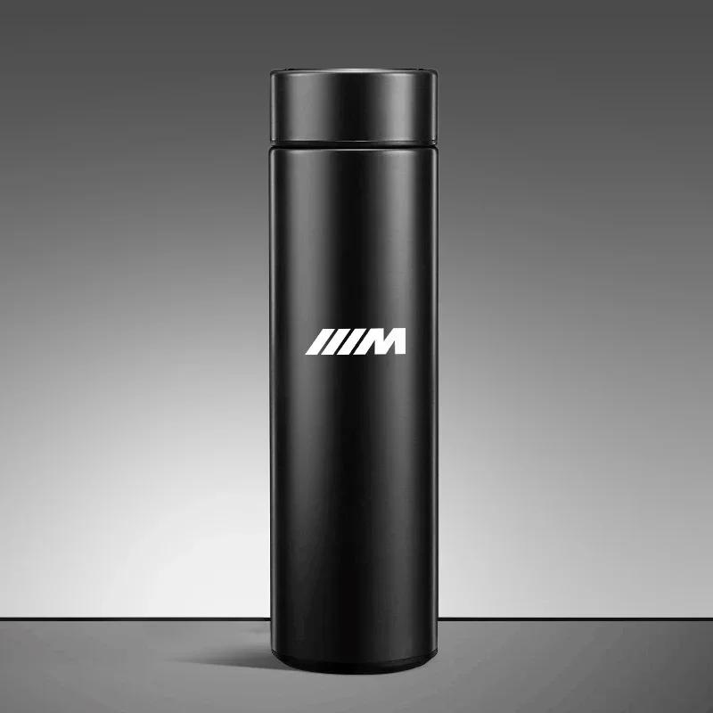 

Car Sticker Hot 2025 500ml Portable Car Smart Thermos Bottle Temperature Display Cup Coffee Cup For BMW M Performance M3 M5 M6 F