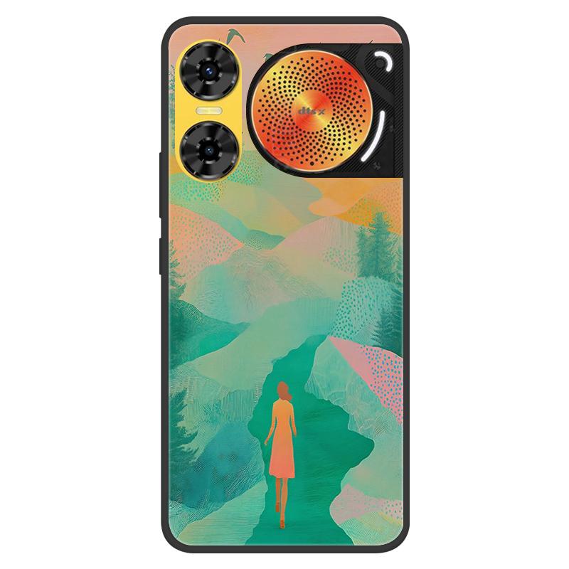For ZTE Nubia Music 2 Case 2025 New 5G Fashion Flower Soft Silicone Shockproof Bumper For nubia Music2 5G Strip Phone Back Cover