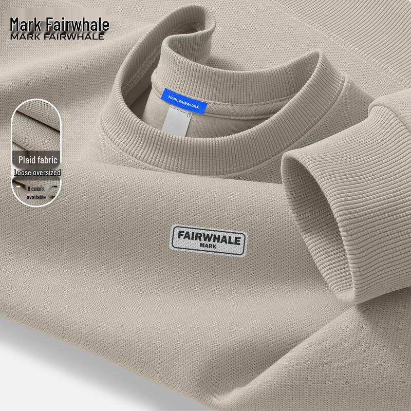

Mark Fairwhale Men s American Casual Loose Fit Round Neck Sweatshirt XL