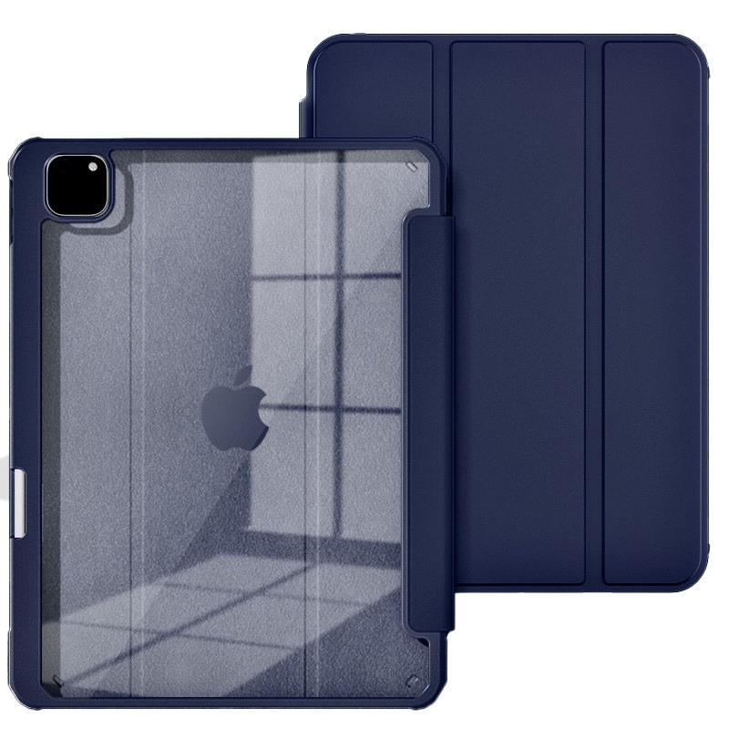 For Apple Ipad Pro 11 Inch M4 Magnetic Flip Cover With Faux Leather For Sleep Mode And Shock Absorption