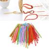 100Pcs Children Colorful Plastic 7cm Needles Tapestry Sewing Wool Yarn DIY