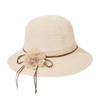 Boho Flower Decor Summer Straw Hat Women Wide Brim Bucket Hats Fashion Travel Beach Holiday UV Protection Sun Caps