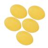 5pcs Silicone Hand Grip Ball Wrist Exercise Strength Training Massage Grip StrengthenerYellow (15