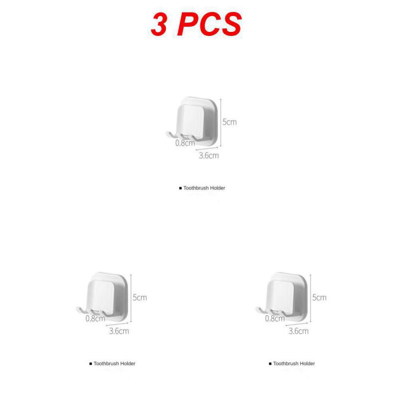 Toothbrush Stand Rack Organizer Electric Toothbrush Wall-Mounted Holder Space Saving Toothpaste Holders Bathroom Accessories