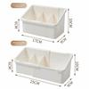 Expandable Design Cosmetic Storage Box White Desktop Storage Rack  Bathroom Organization