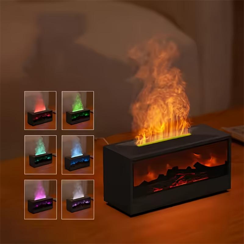 Simulovaný 3D krbový aroma difuzér Chytrý zvlhčovač pro domácnost ovládaný dálkovým ovladačem