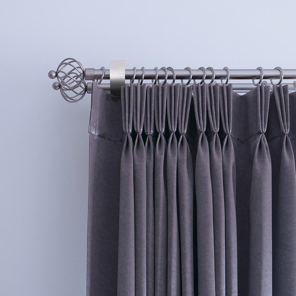 2pcs Curtain Rod Bracket Aluminum Alloy Heavy Duty Rust-Resistant Easy Install Double Holder For Living Room Bedroom Kitchen