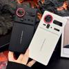 Roter Kamerarahmen mit strukturiertem Gehäuse für ZTE nubia Z80 Ultra zte Z70S Ultra z70 ultra Ultimate Design Stoßfeste Hülle