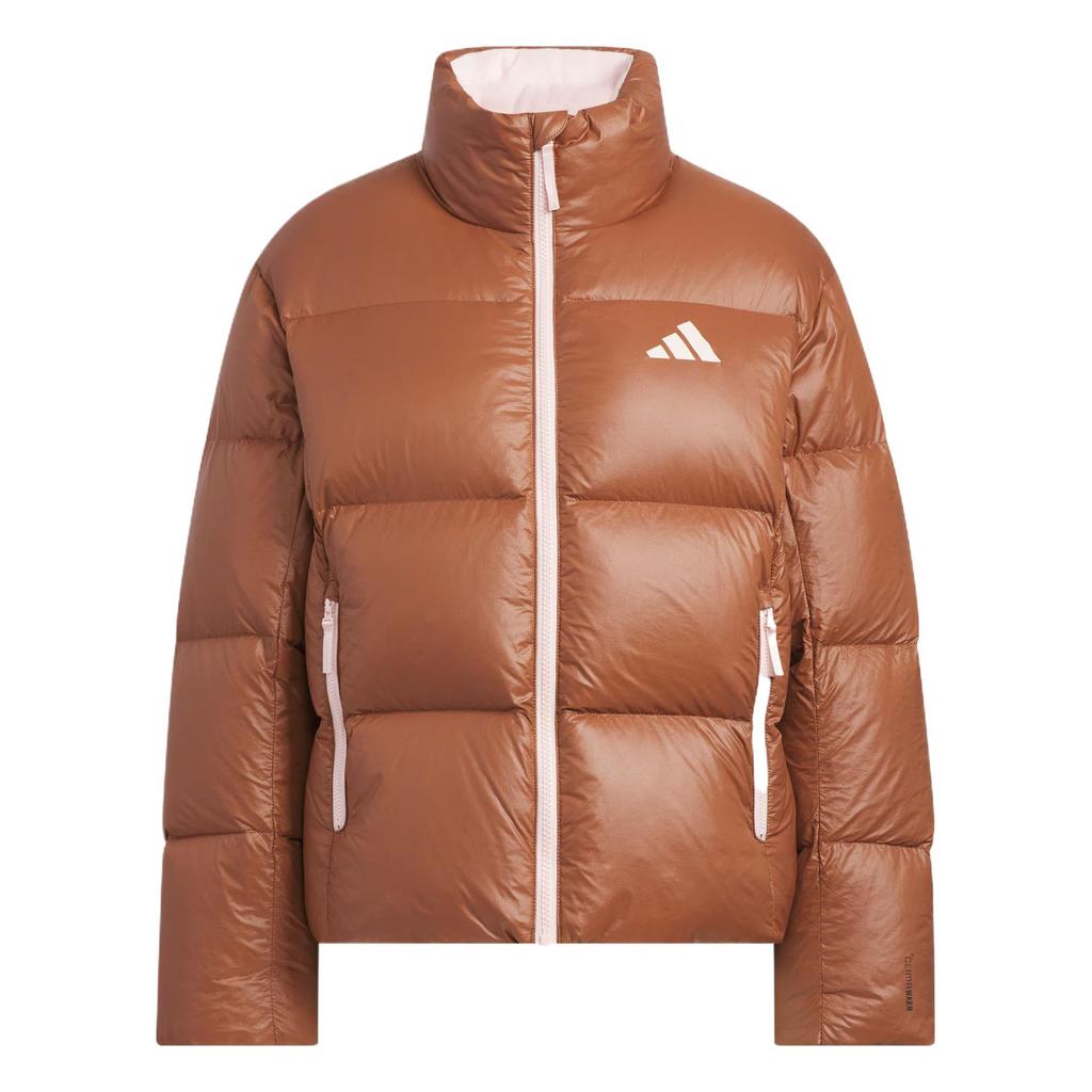 adidas Women's Brown 600FP Duck Down Puffer Jacket KQ5508