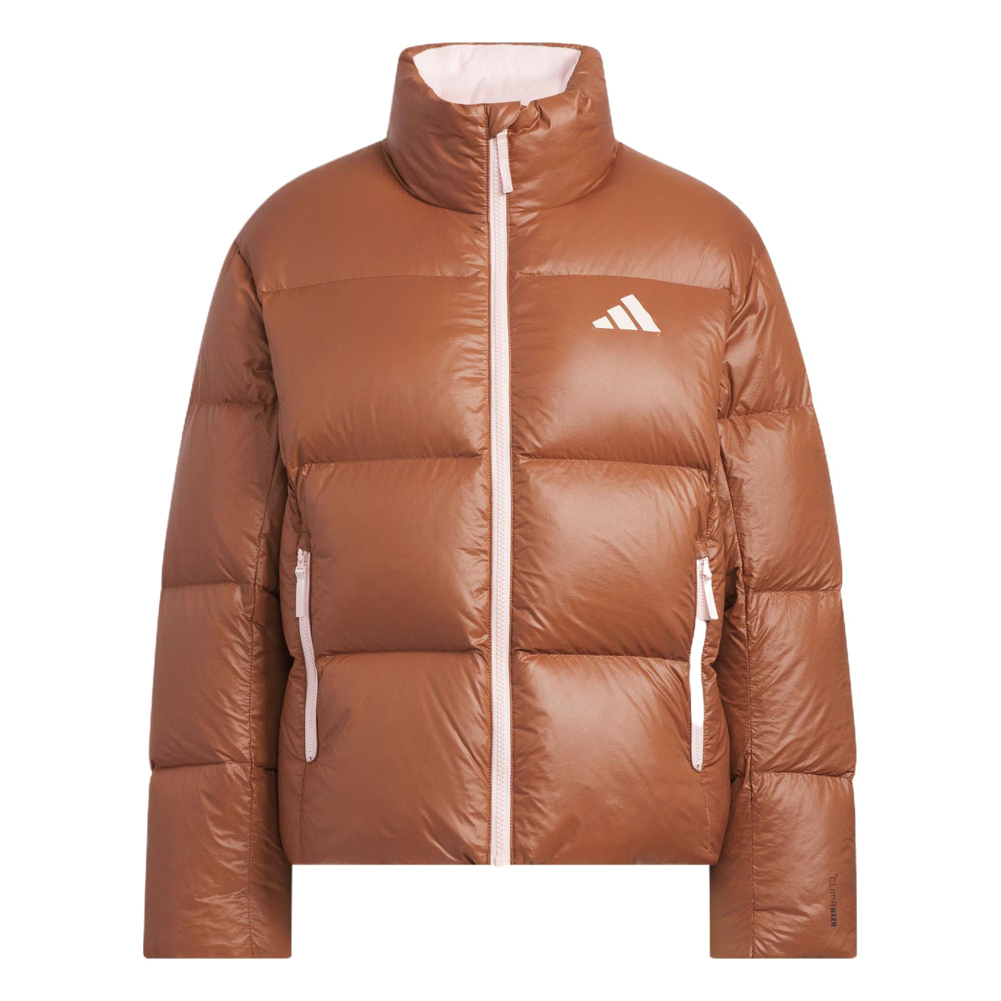 adidas Sportswear Women s Short Down Jacket Brown KQ5508 M
