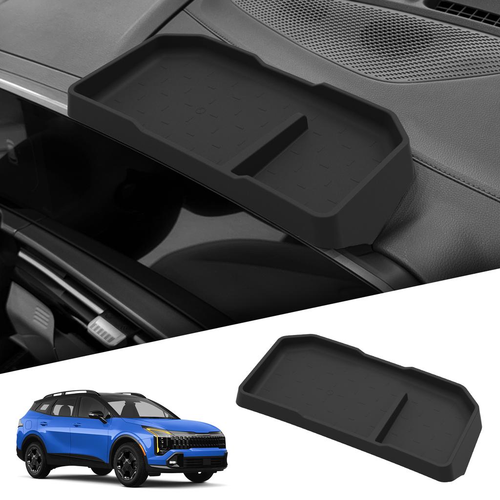 Smabee LHD for Kia Sportage NQ5 2023-2026 12.3-Inch Curved Car Dashboard Tray Display Screen Rear Storage Box Accessories