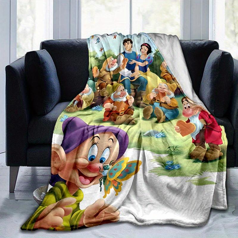 1 pezzo, Biancaneve e i Sette Nani Disney Coperta Arredo Casa, Plaid per Divano, Esterno, Regalo per Amici, Camera da Letto, Soggiorno, Viaggio