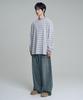 Mubeun Multi-Stripe Long Sleeve T-Shirt Gray