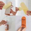 1pcs Wall Mounted Toothbrush Holder, No Drilling Required, Durable Material, Ergonomic Design, Shaver Holder Storage Rack