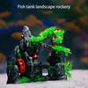Aquarium Künstliche Pflanze Landschaft Aquarien Dekorationen für Aquarien Terrarium Garnelen Gras Ornamente Grün