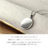 Gin No Oval Plain Locket Necklace with Sterling Mirror White Photo Perfect for Carrying and Pets [Shinjuku Kura] Chain, Silver, Simple, Finish, Oval,