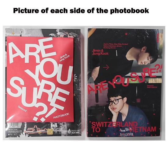 BTS Jimin x Jung Kook Are You Sure?! Season2 PHOTOBOOK