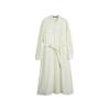 French Petite Formal Occasion Elegant Shirt Dress Unique Long Sleeve Dress Women Dresses Off-white EL49457