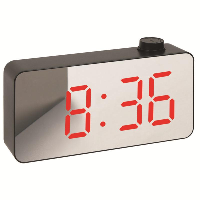 Creative Knob Electronic Clock Clock Digital Mirror Clock Knob Electronic Alarm Clock Mirror Clock Simple Table Clock