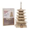 Tsukurundesu® 3D Wooden Puzzle TGN02 Five-Story Pagoda with Japanese Instructions