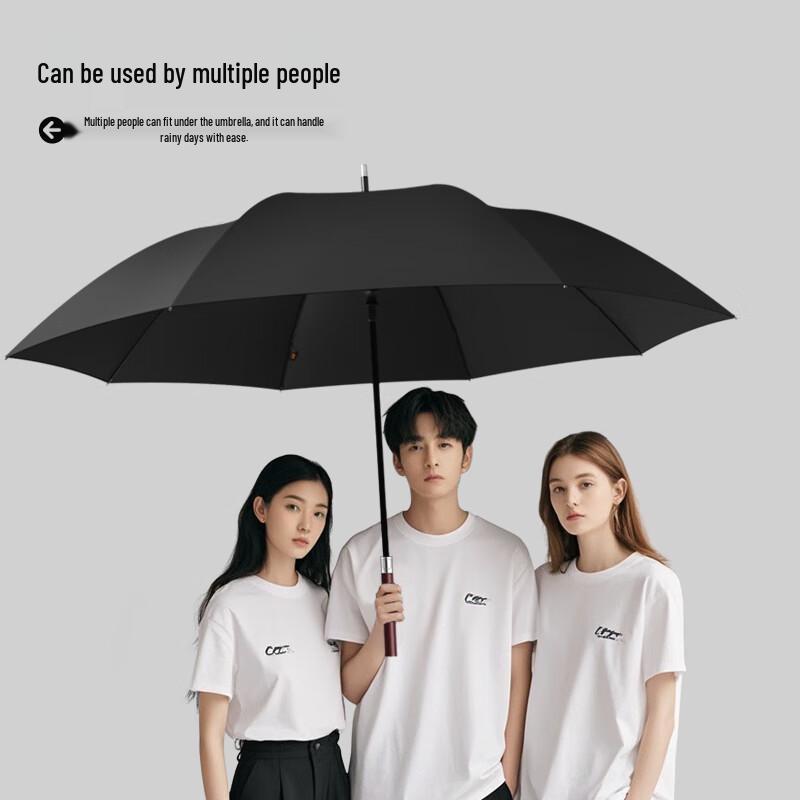 Maydu Men's Large Windproof Long-Handle Business Umbrella