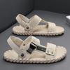 2024 British Men's Trendy Shoes Anti Slip Wear-resistant Soles Versatile Home Slippers Daily Outdoor Casual Sandals for Men's