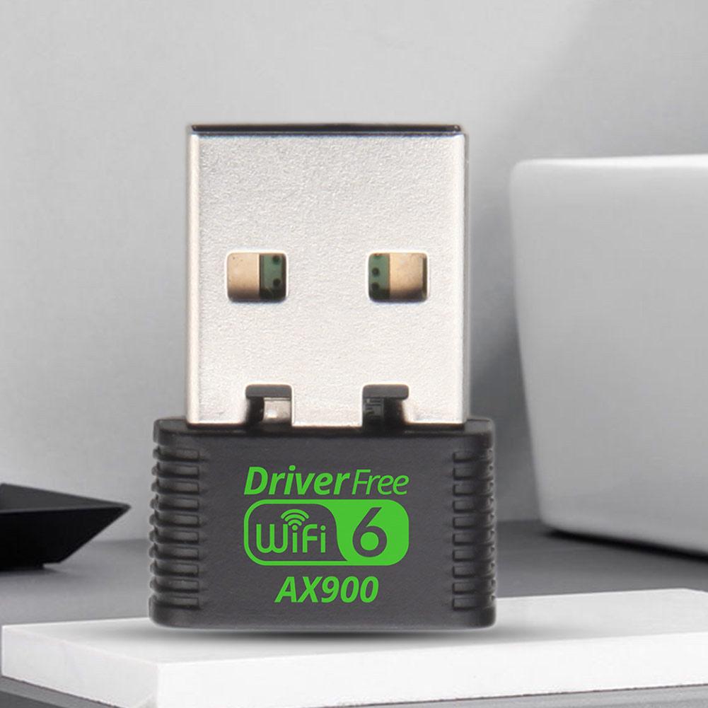 USB WiFi 6 Adapter 900Mbps Mini USB WiFi Dongle Dual Band 2.4 & 5.8 GHz Wireless Network External Receiver Driver Free