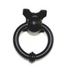 Alloy Furniture Handles Black/silver Single Hole Vintage