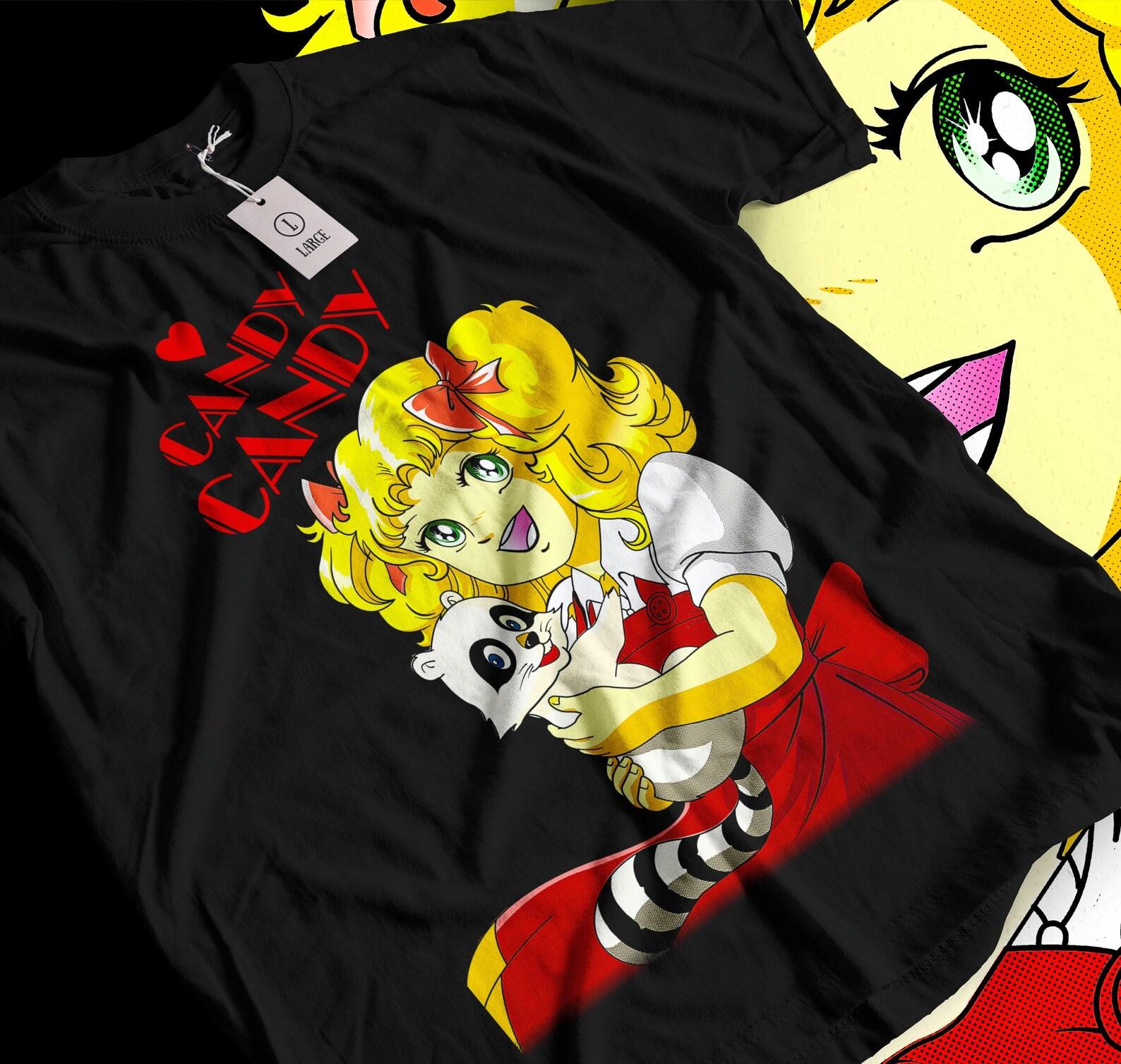 Candy Candy Anime Shirt Anime Shirt, Manga Shirt, Japanese Shirt, Anime Graphic Tees, Anime Girlfriend Shirt, Funny Anime T Shirt L