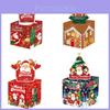 Christmas Themed Pattern Paper Box Set Holiday Decoration Props For Party Gifts And Celebrations