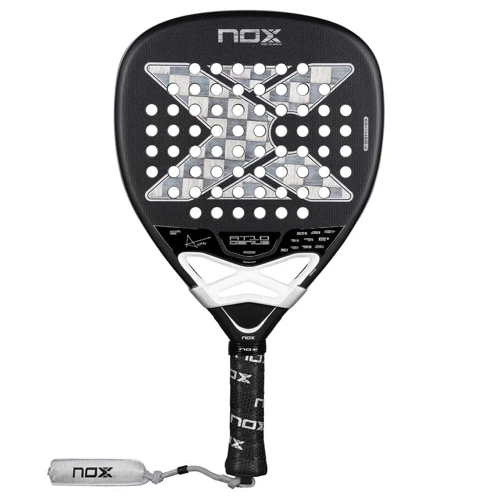 Nox AT10 Genius Attack 18K Alum 2026 padel racket Black/White/Silver
